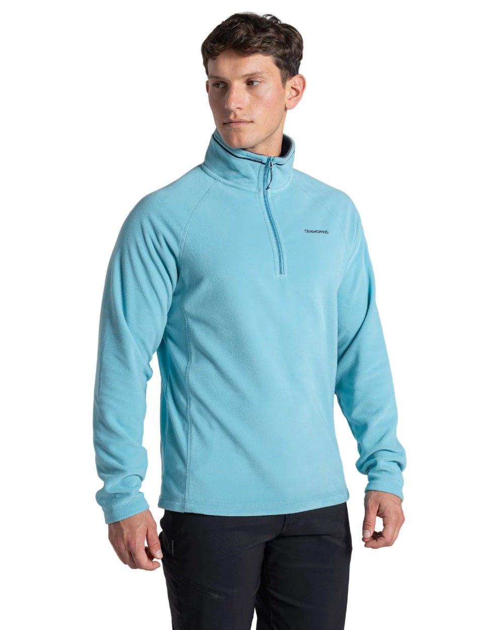 Saltpool Coloured Craghoppers Corey VI Half Zip Fleece on white background 