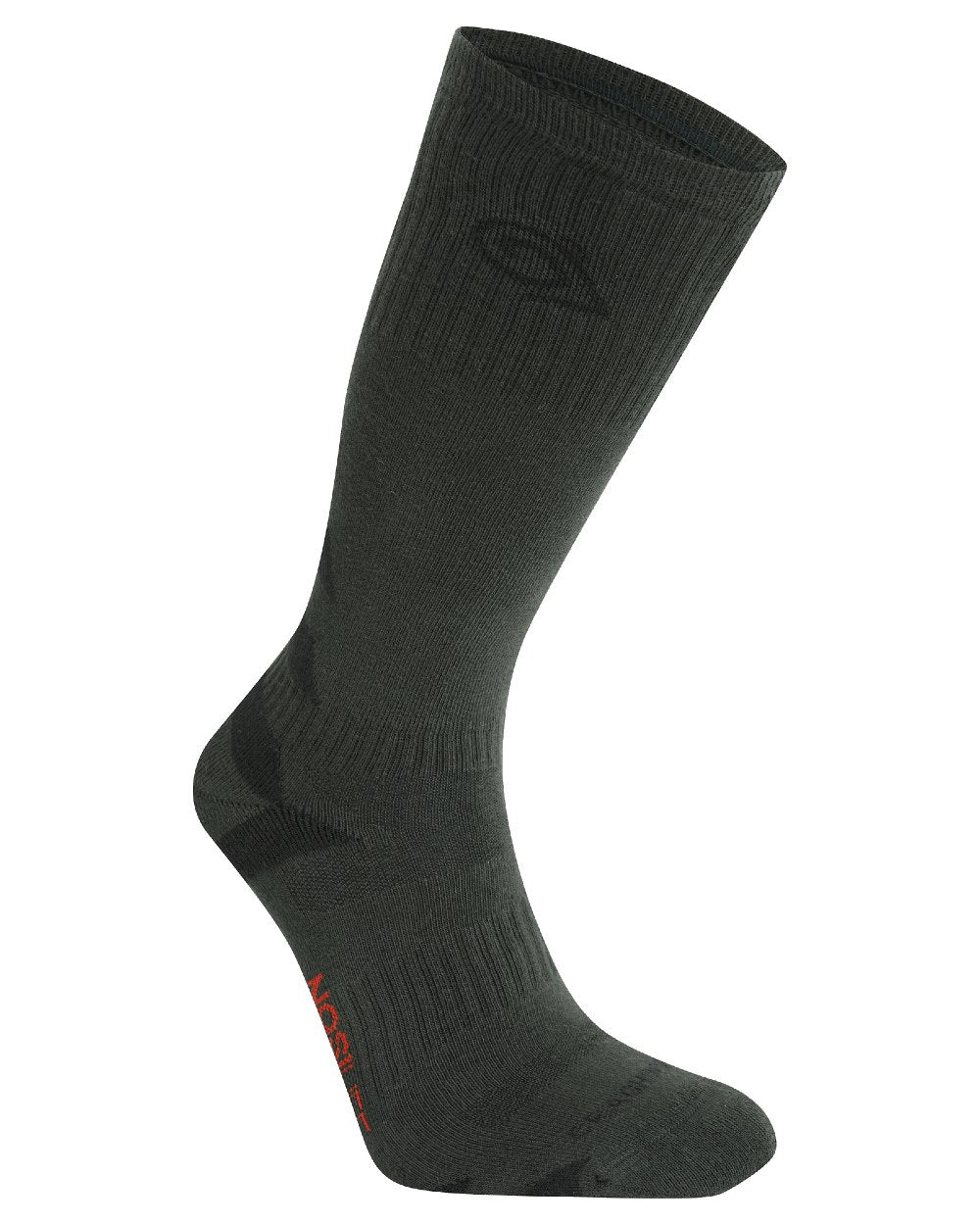 Black Pepper Black coloured Craghoppers Insect Repellent Adventure Socks on white background 