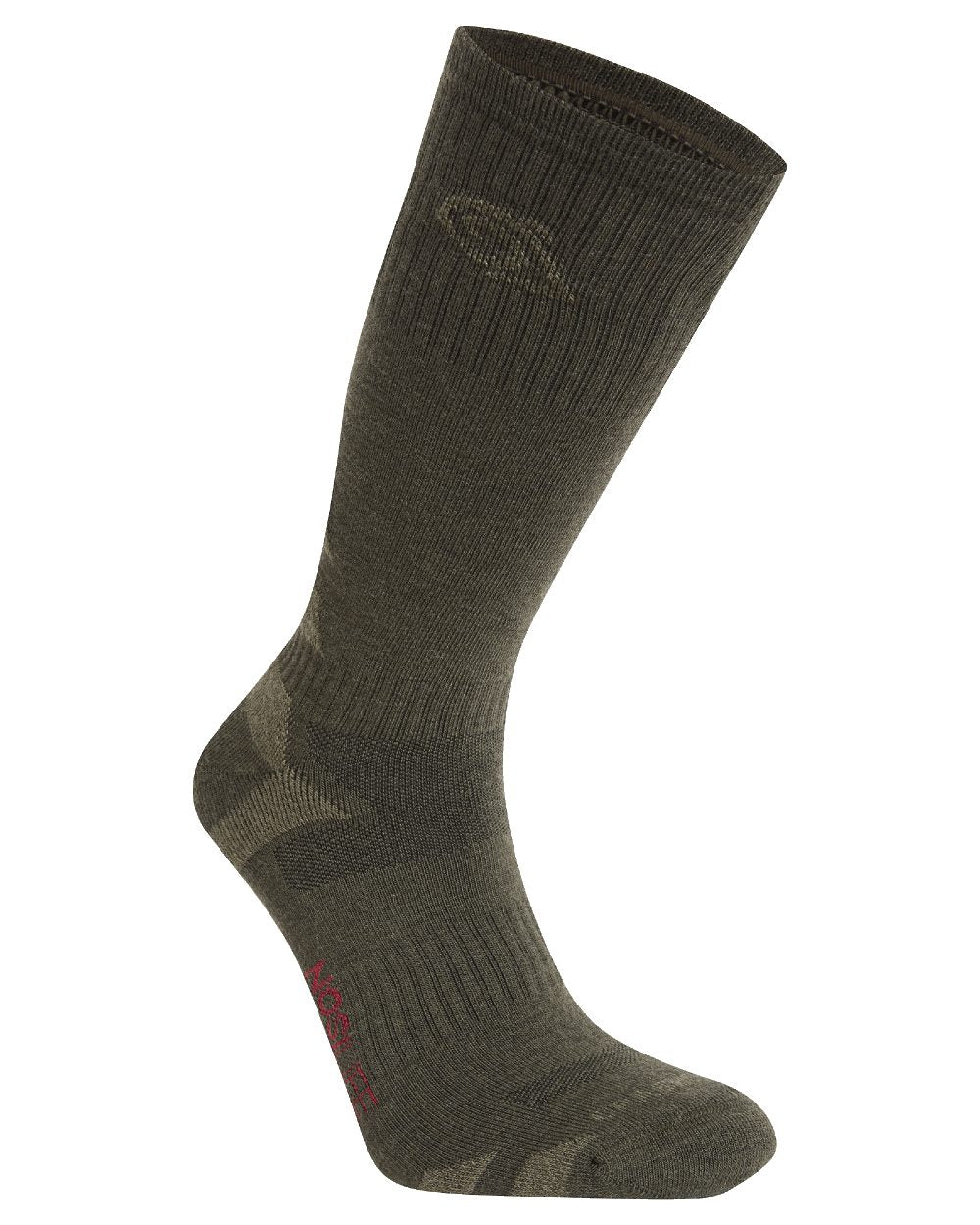 Woodland Green Parka Green coloured Craghoppers Insect Repellent Adventure Wool Blend Socks on white background 
