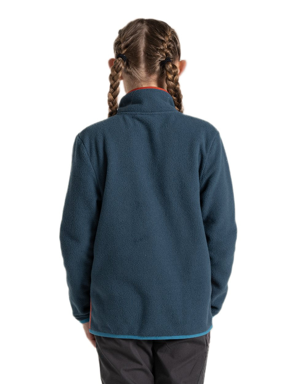 Blue Stone Coloured Craghoppers Childrens CO2 Renu Jacket on white background 
