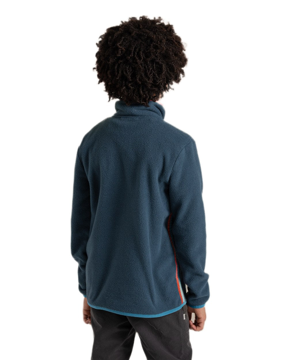 Blue Stone Coloured Craghoppers Childrens CO2 Renu Jacket on white background 