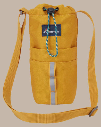 Dark Butterscotch Coloured Craghoppers kiwi Bottle Bag II On Beige Background 