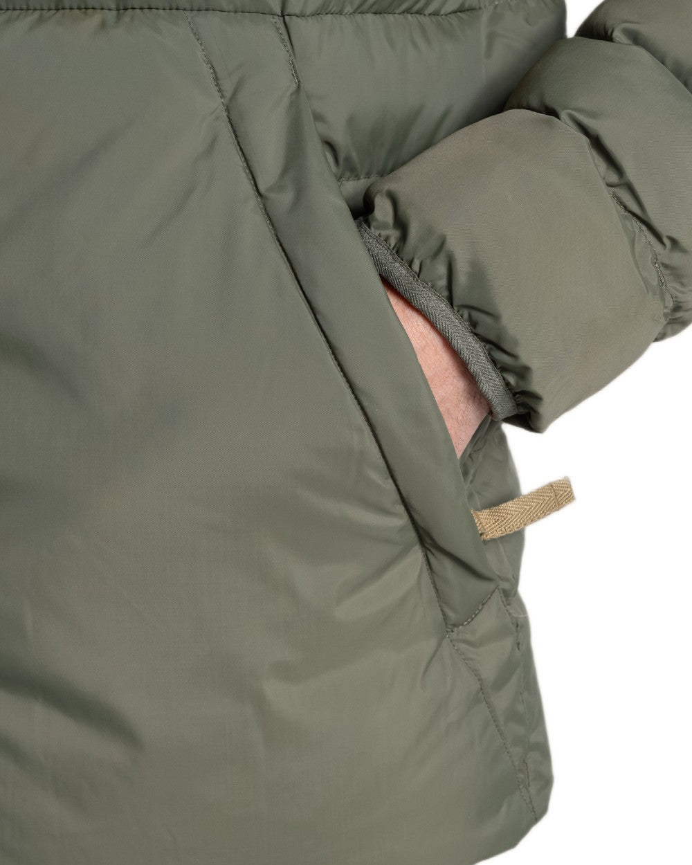 Dark Sage coloured Craghoppers Men National Trust Dalesway Jacket on white background 