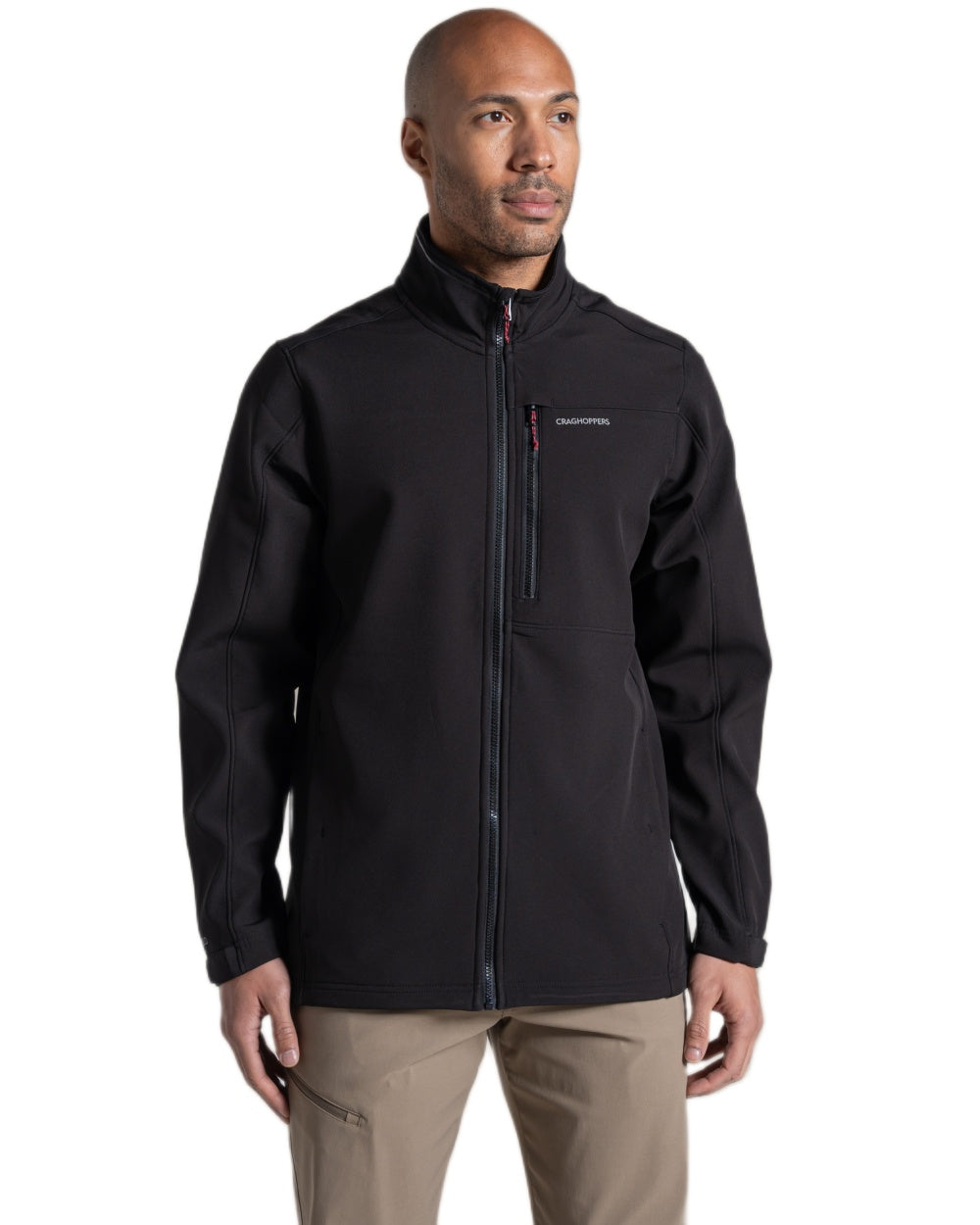 Black Coloured Craghoppers Mens Altis II Jacket on white background 