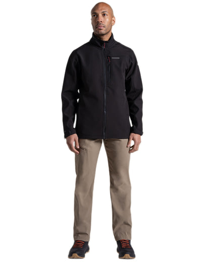 Black Coloured Craghoppers Mens Altis II Jacket on white background 