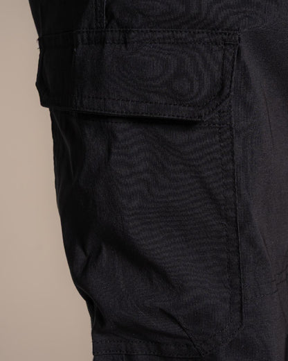 Black coloured Craghoppers Mens Brisk Pro Trouser on beige background 