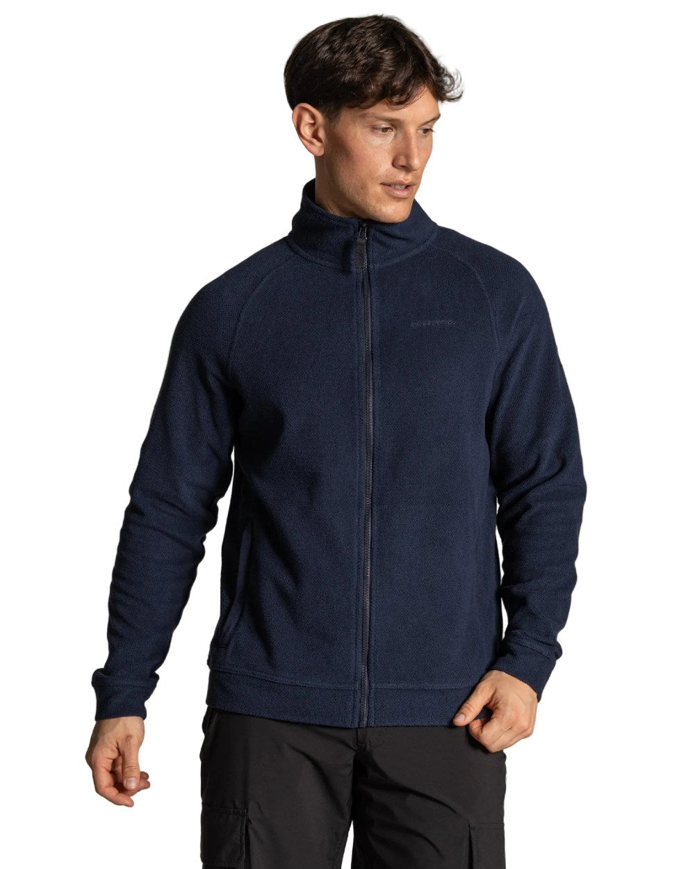 Blue Navy coloured Craghoppers Mens Charlston Jacket on white background 