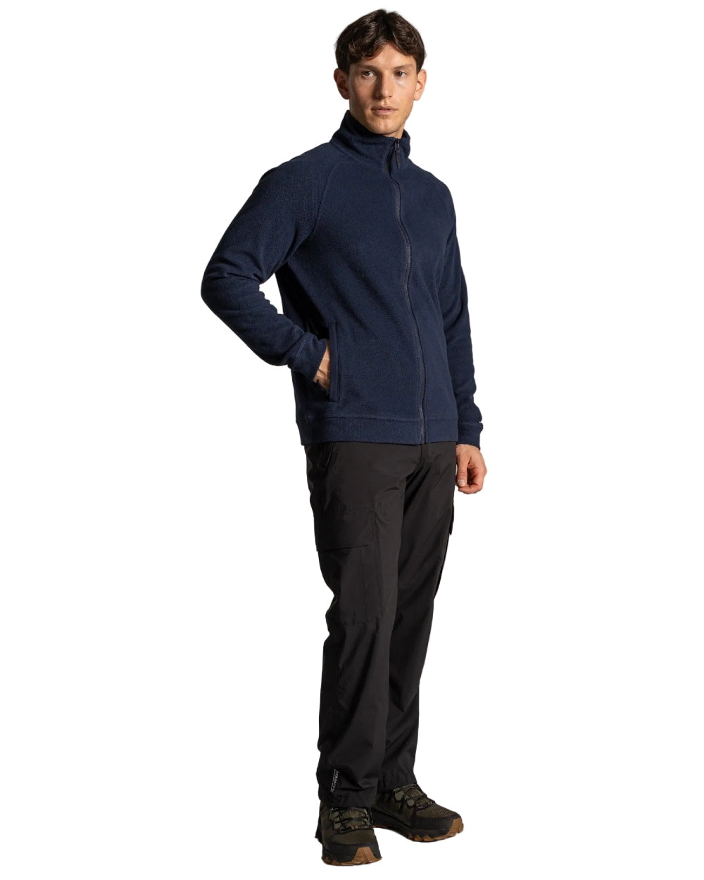 Blue Navy coloured Craghoppers Mens Charlston Jacket on white background 