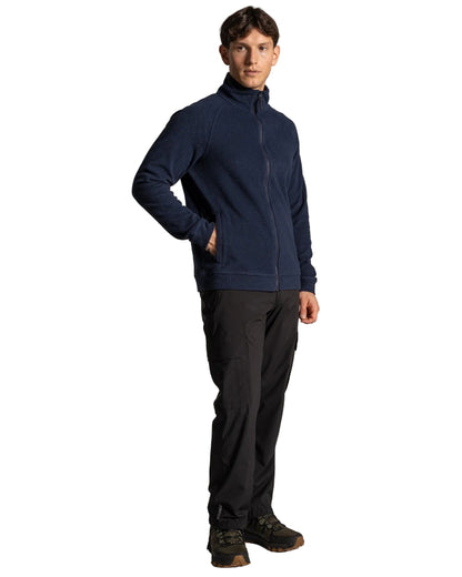 Blue Navy coloured Craghoppers Mens Charlston Jacket on white background 