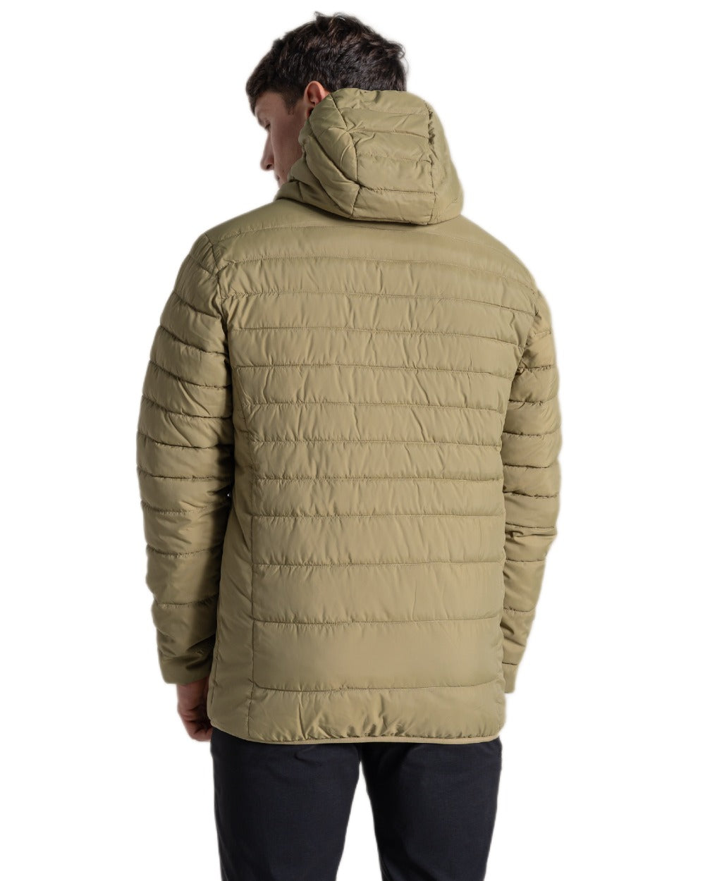 Cardamon Coloured Craghoppers Mens Compresslite IX Hooded Insulating Jacket on white background 