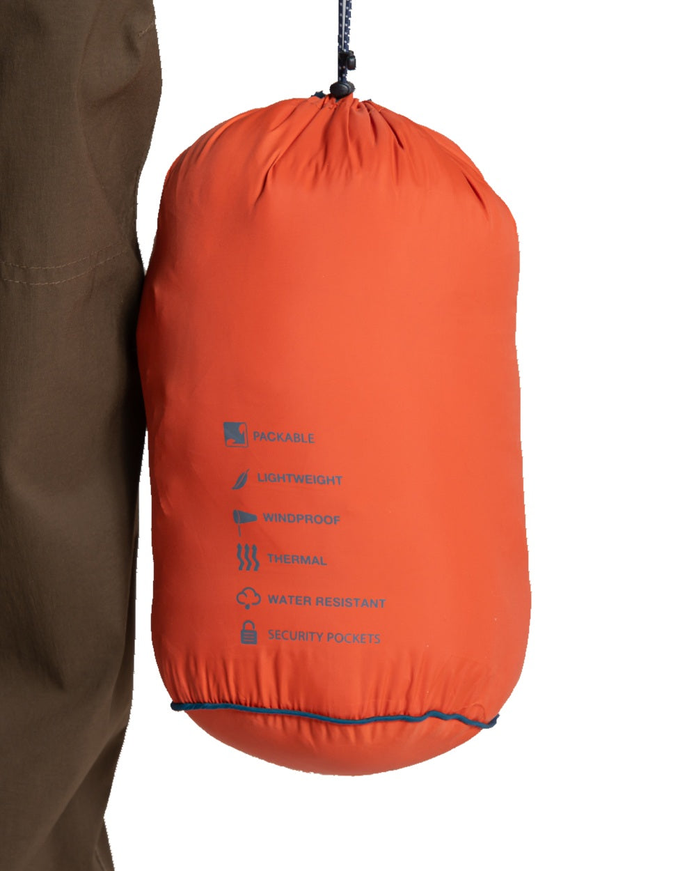 Sedona Coloured Craghoppers Mens Compresslite IX Hooded Insulating Jacket on white background 