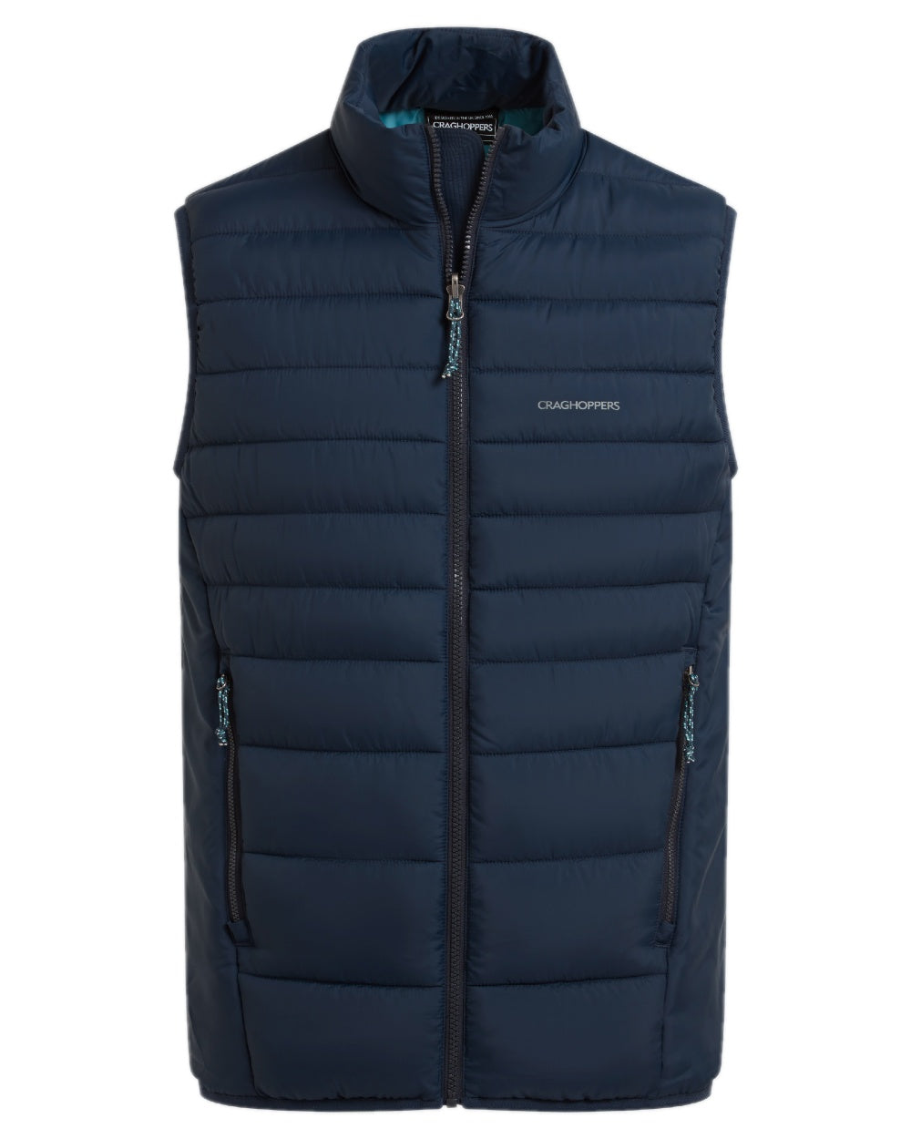 Blue Navy coloured Craghoppers Mens Compresslite IX Insulating Vest on white background 