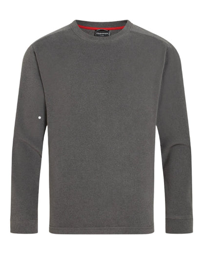 Black Pepper Mar Coloured Craghoppers Mens Corey Crew Neck Sweaters on white background 
