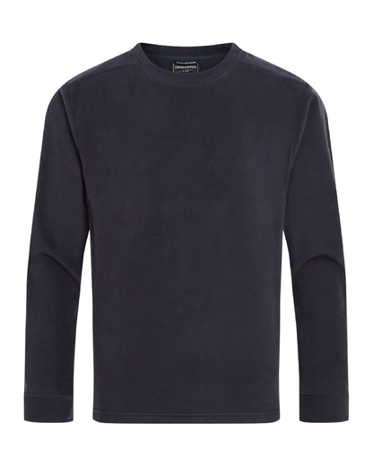 Blue Navy Coloured Craghoppers Mens Corey Crew Neck Sweaters on white background 