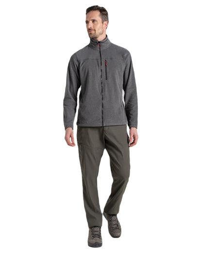 Black Pepper Marl coloured Craghoppers Mens Corey Plus II Insulating Jacket on white background 