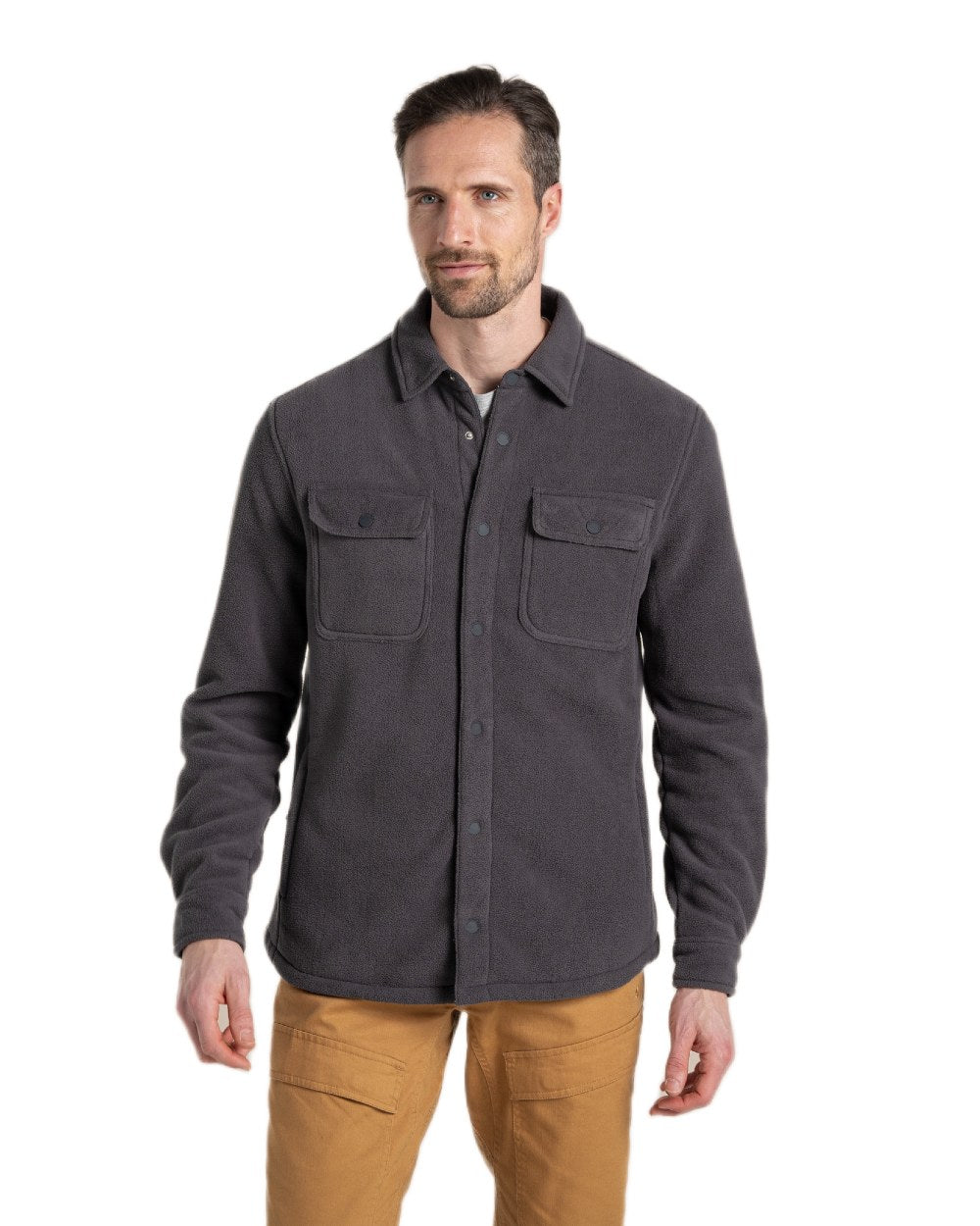 Dark Iron Coloured Craghoppers Mens Craggy Jacket on white background 