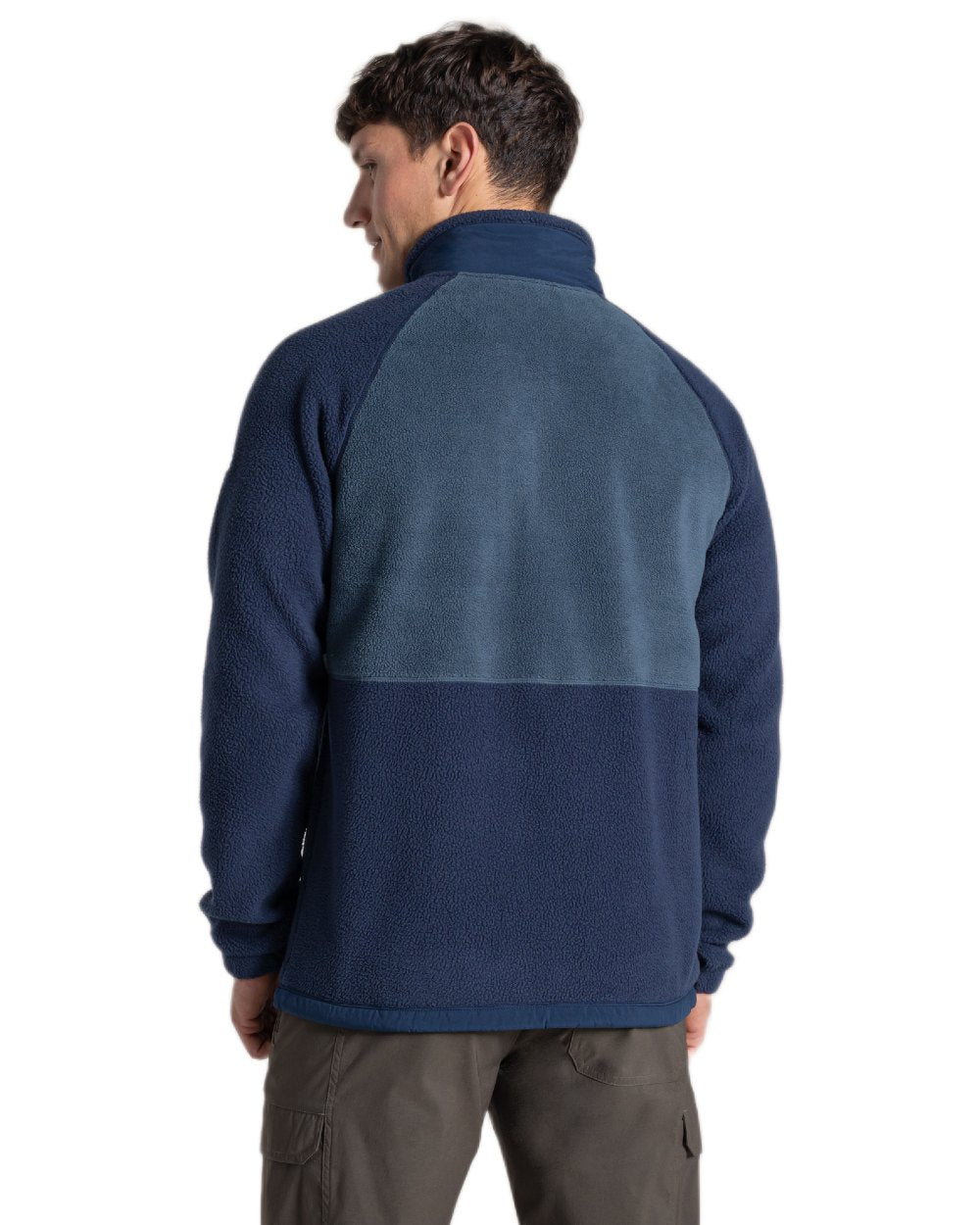 Blue Navy Blue Stone coloured Craghoppers Mens Dades Jacket on white background 