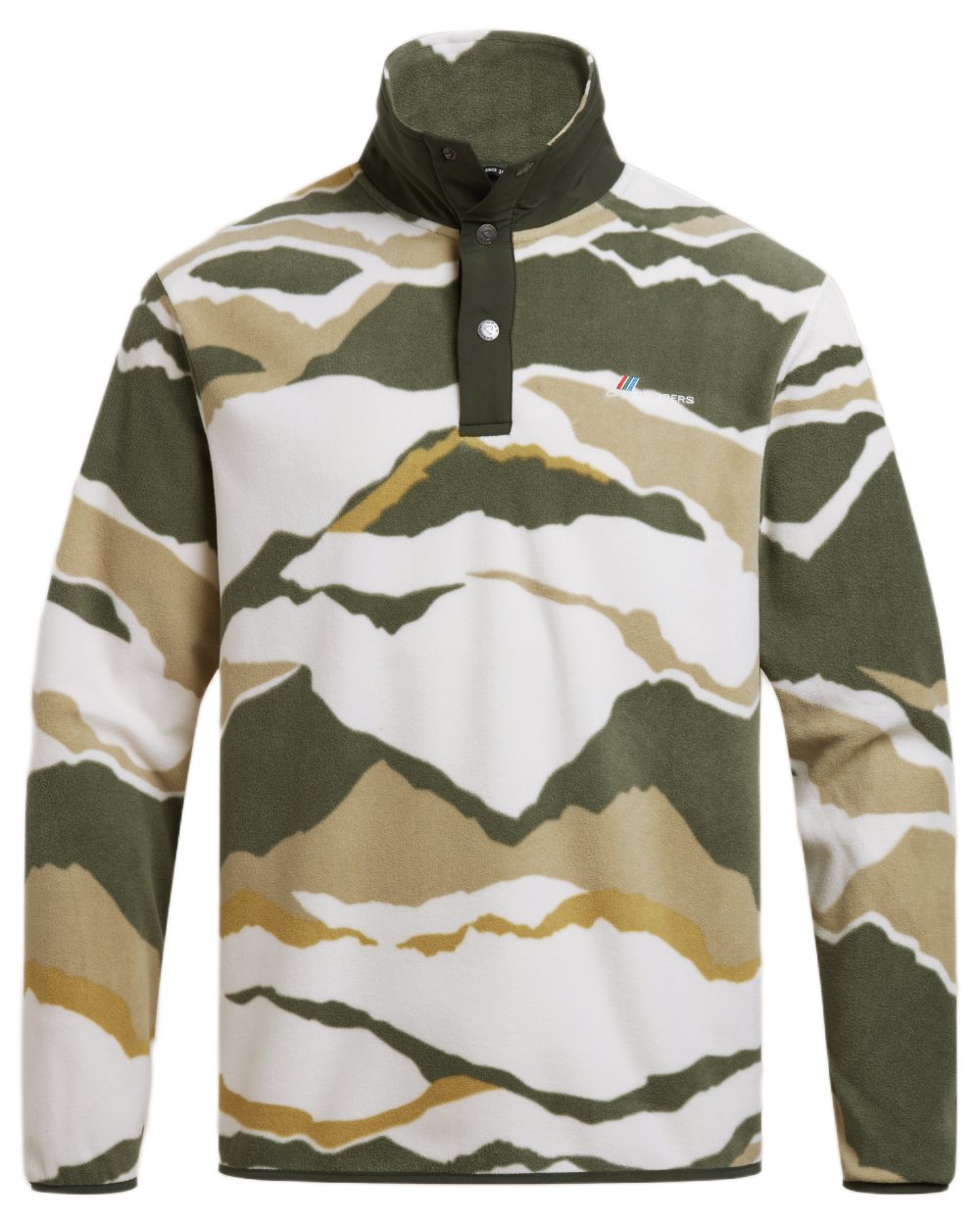 Lagano Green coloured Craghoppers Mens Dewlish II Overhead Fleece on white background 