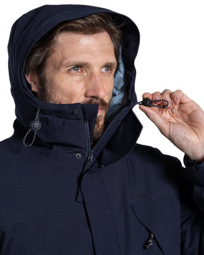 Dark Navy Coloured Craghoppers Mens Grisedale Thermic Jacket on white background 