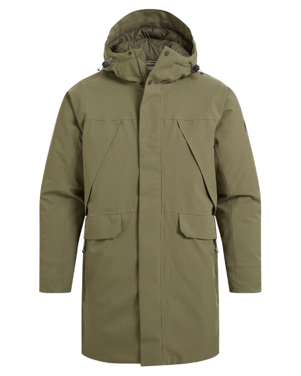 Wild Olive Coloured Craghoppers Mens Grisedale Thermic Jacket on white background 