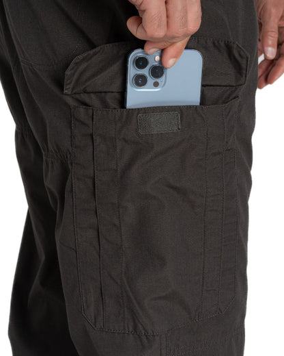 Bark coloured Craghoppers Mens Kiwi Classic II Trouser on white background 