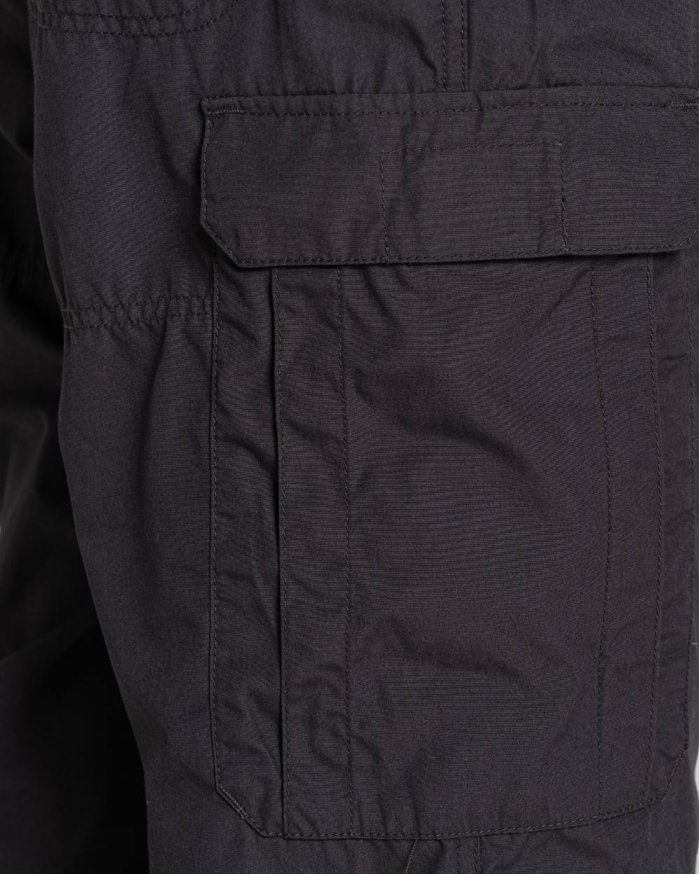 Black Pepper coloured Craghoppers Mens Kiwi Classic II Trouser on white background 
