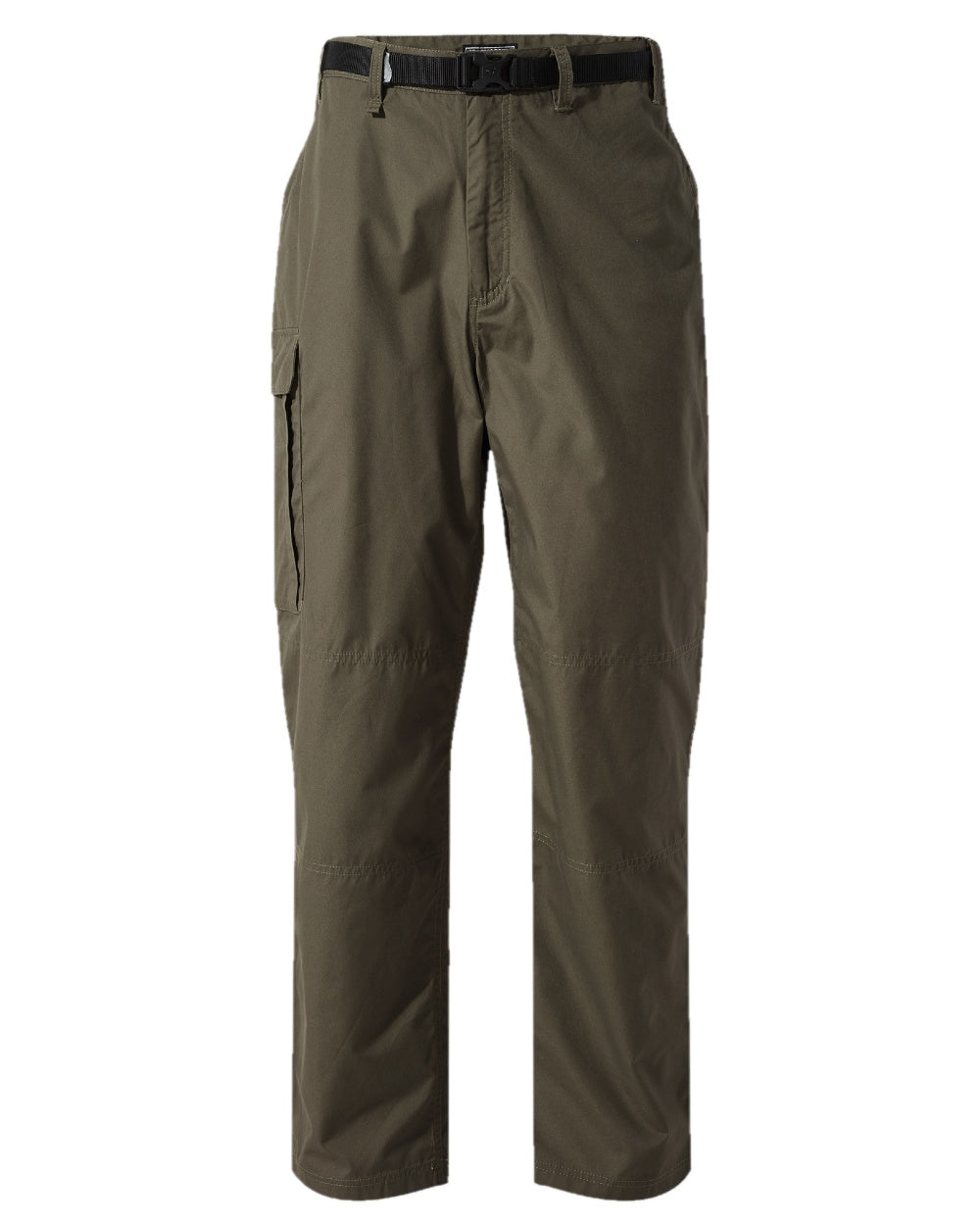 Wild Olive coloured Craghoppers Mens Kiwi Classic II Trouser on white background 