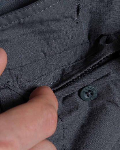 Dark Grey coloured Craghoppers Mens Kiwi II Short Sleeved Shirt on white background 