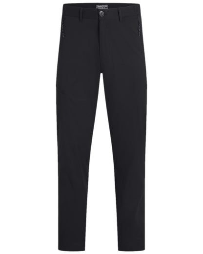 Black Coloured Craghoppers Mens Kiwi Pro III Thermo Trousers on white background 