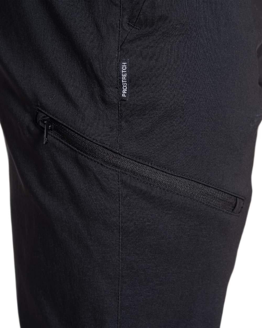 Black Coloured Craghoppers Mens Kiwi Pro III Thermo Trousers on white background 