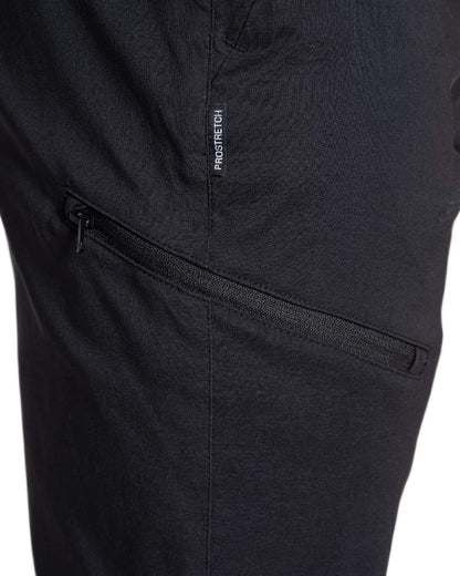 Black Coloured Craghoppers Mens Kiwi Pro III Thermo Trousers on white background 