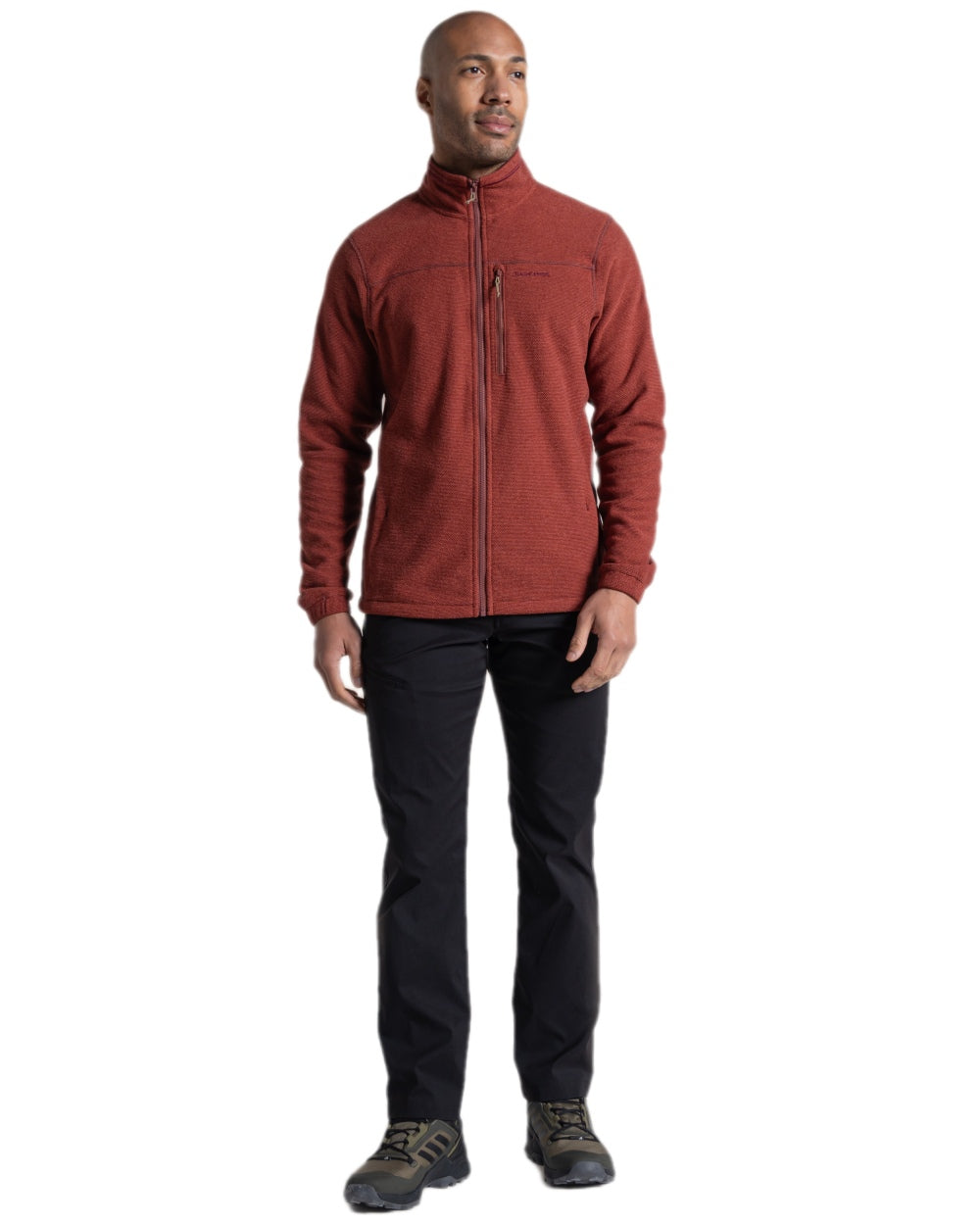 Black Coloured Craghoppers Mens Kiwi Pro III Trouser on white background 