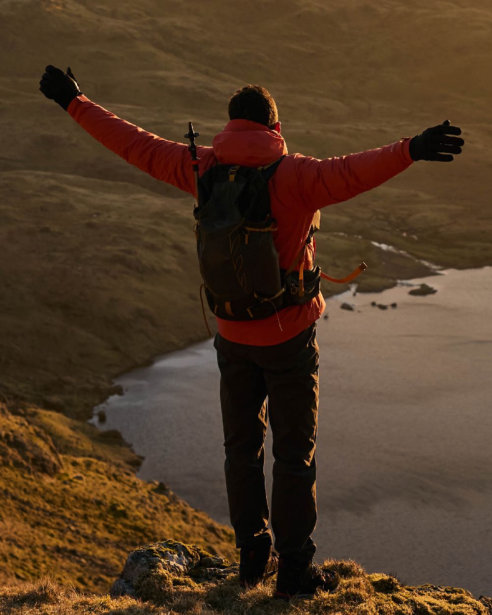 Black Coloured Craghoppers Mens Kiwi Pro III Trousers on outdoor background 