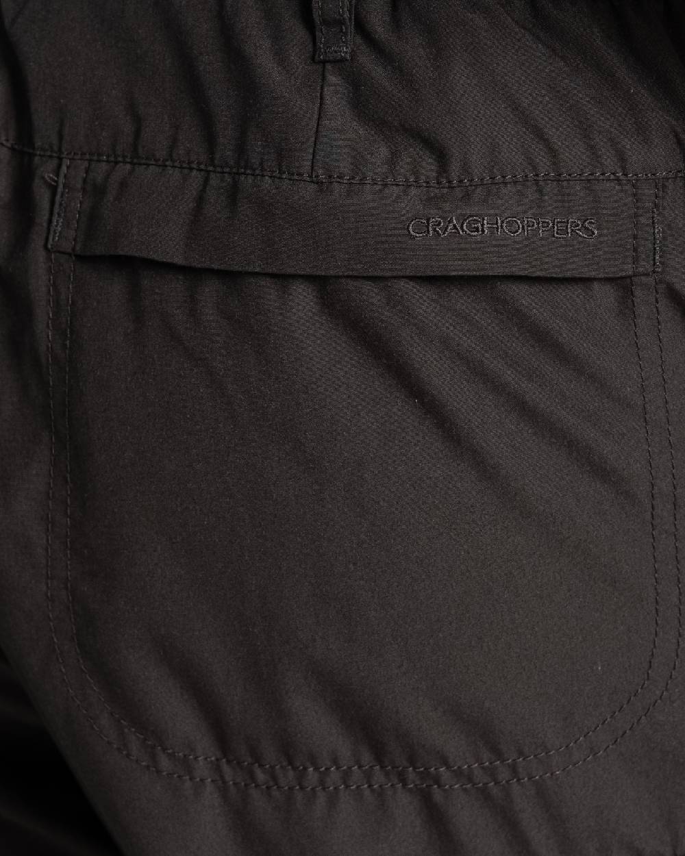 Bark coloured Craghoppers Mens Kiwi Recycled Long Short on white background 