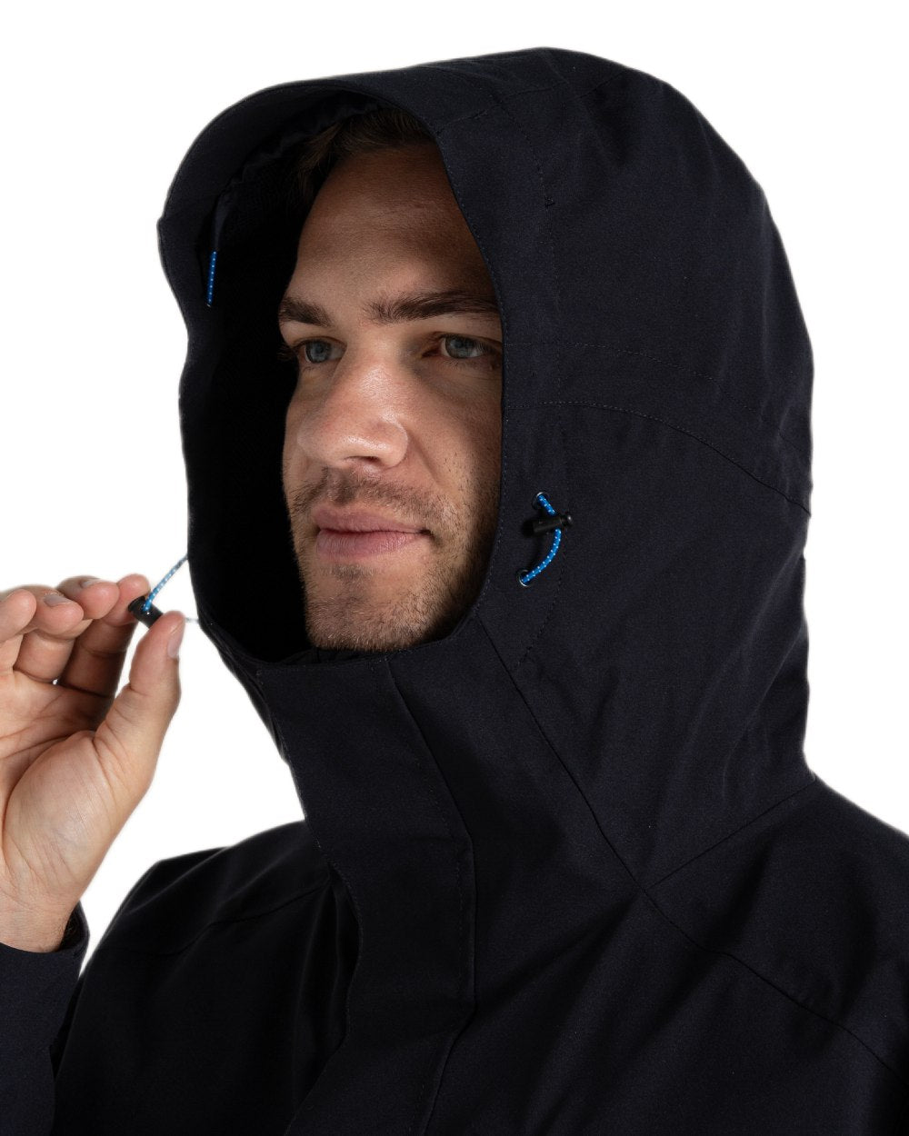 Dark Navy coloured Craghoppers Mens Lorton II Waterproof Jacket on white background 