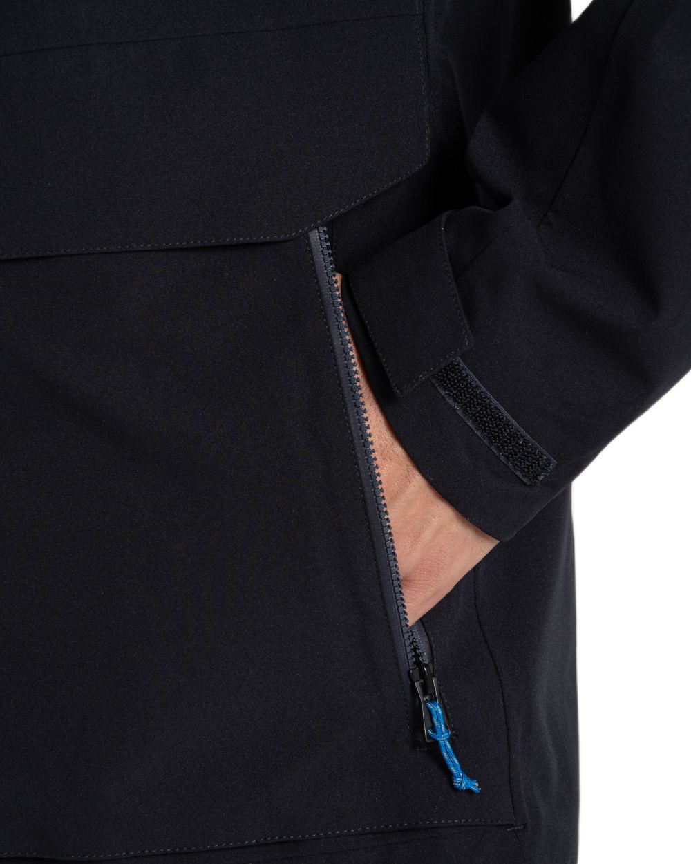 Dark Navy coloured Craghoppers Mens Lorton II Waterproof Jacket on white background 
