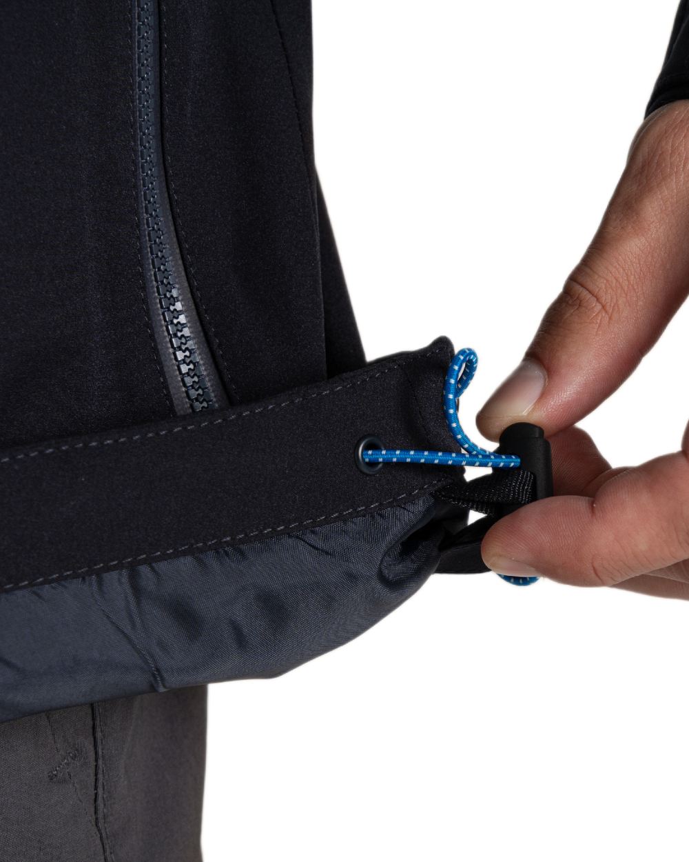 Dark Navy coloured Craghoppers Mens Lorton II Waterproof Jacket on white background 