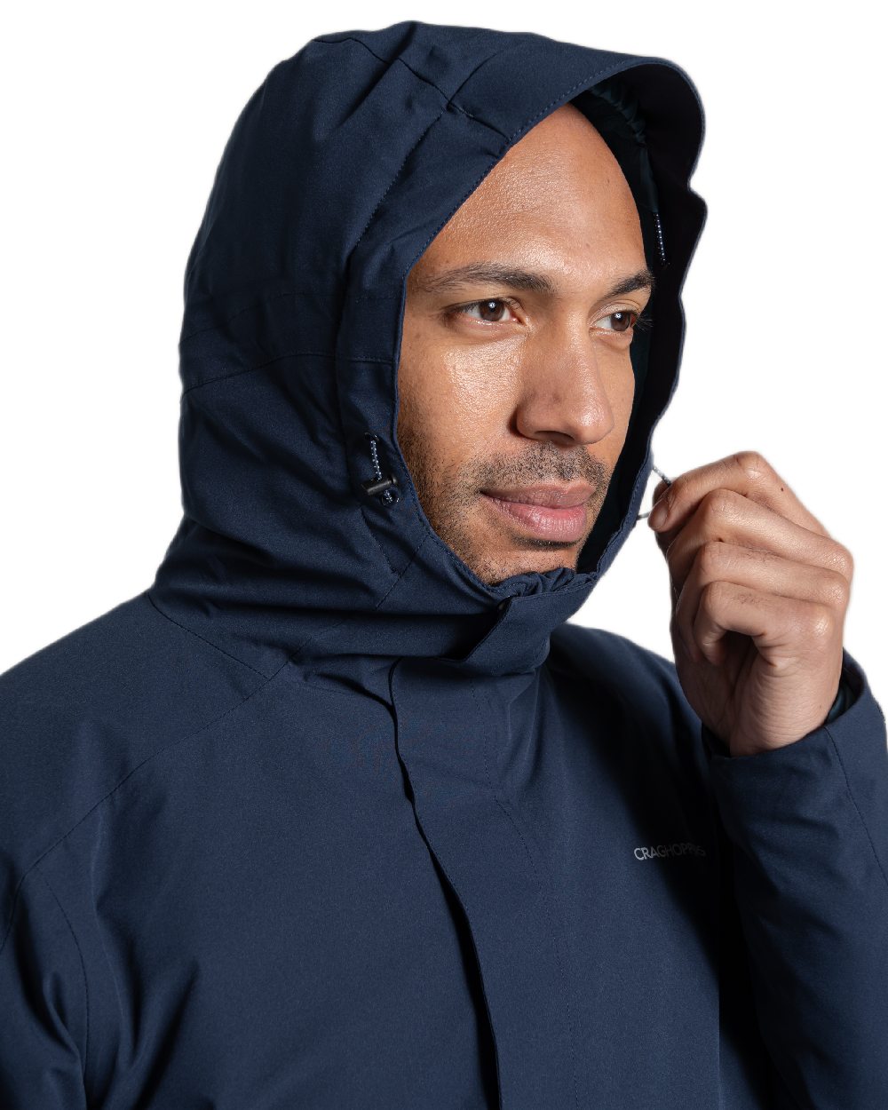Blue Navy Coloured Craghoppers Mens Lorton Thermic Jacket on white background 