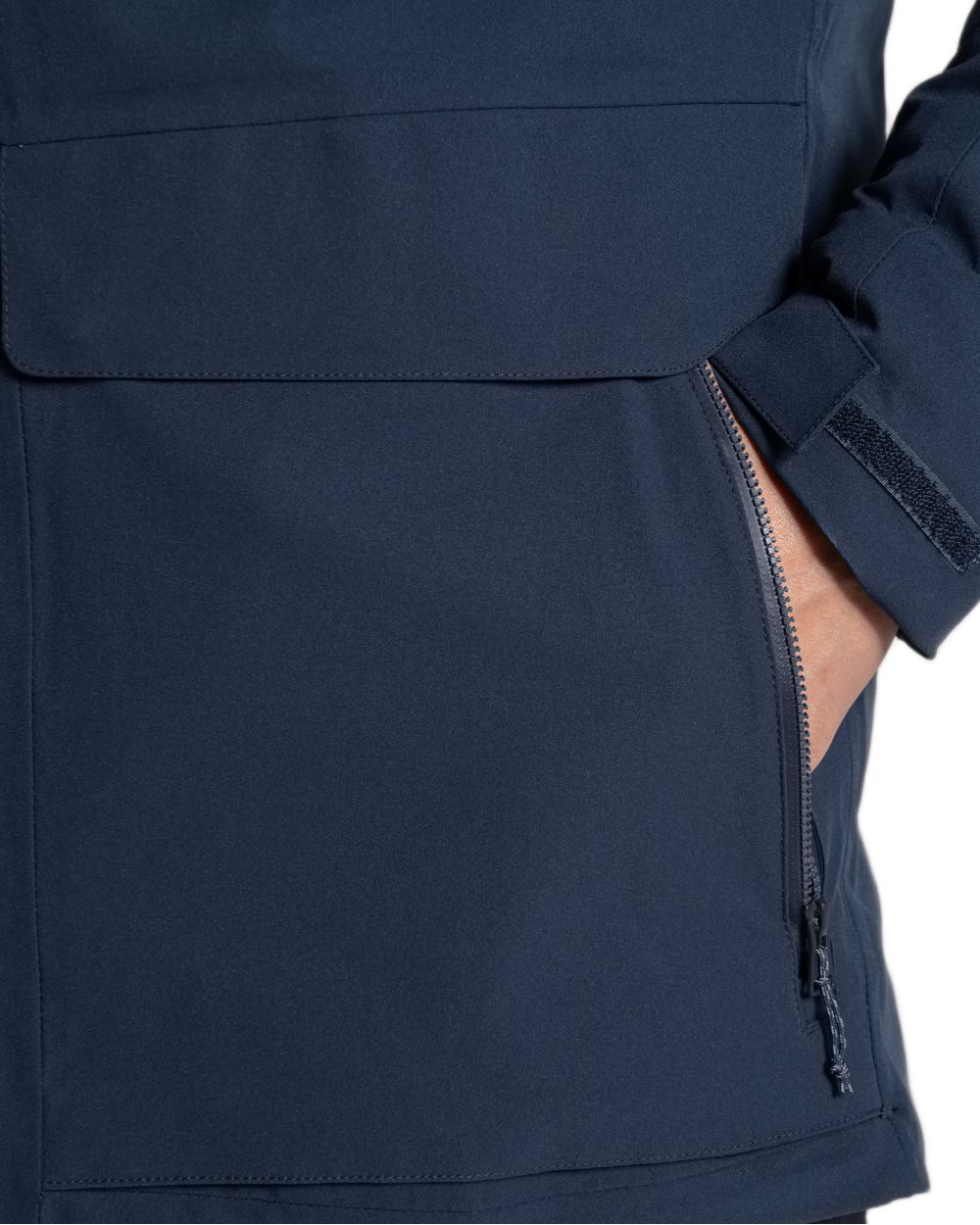 Blue Navy Coloured Craghoppers Mens Lorton Thermic Jacket on white background 