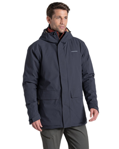 Dark Iron Coloured Craghoppers Mens Lorton Thermic Jacket on white background 