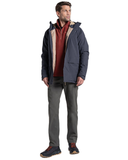 Dark Iron Coloured Craghoppers Mens Lorton Thermic Jacket on white background 