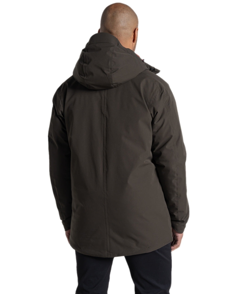 Woodland Green Coloured Craghoppers Mens Lorton Thermic Jacket on white background 