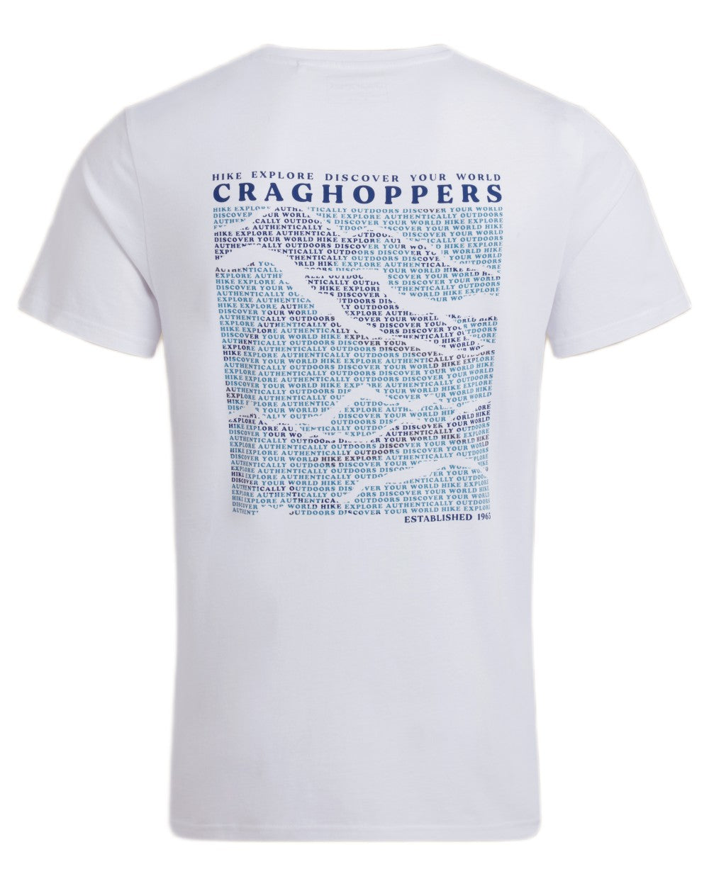 White Mountains Coloured Craghoppers Mens Lucent II Short Sleeved T-Shirt on White Background
