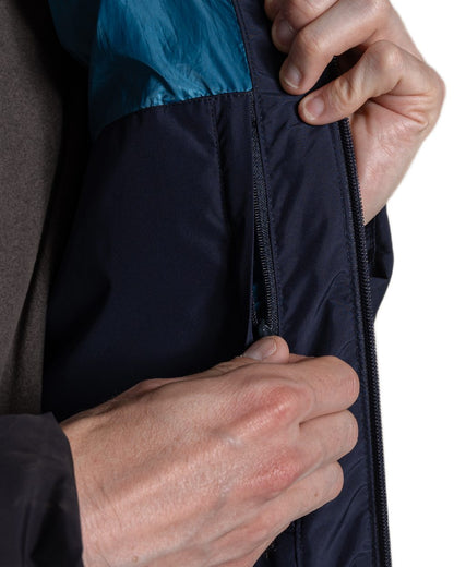 Dark Navy Coloured Craghoppers Mens Mardale Hooded Jacket on white background 