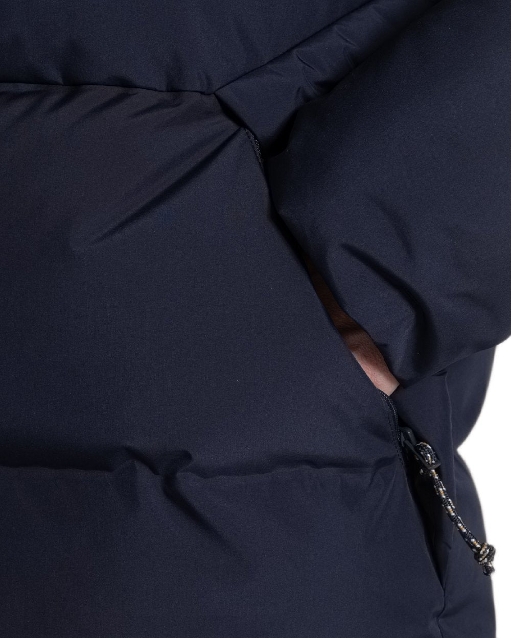 Dark Navy Coloured Craghoppers Mens Mardale Hooded Jacket on white background 