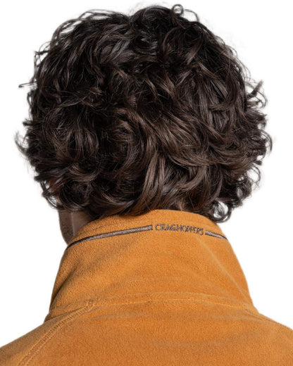 Deep Henna coloured Craghoppers Mens National Trust Corey II Half Zip Fleece on white background 