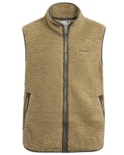 Cardamon coloured Craghoppers Mens National Trust Harome Gilet on white background 