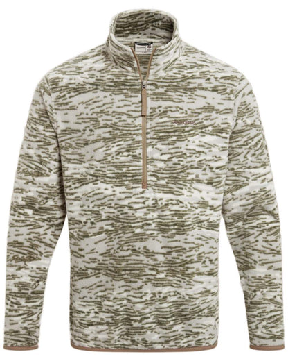 Cardamon Print coloured Craghoppers Mens National Trust Irt Half Zip Fleece on white background 