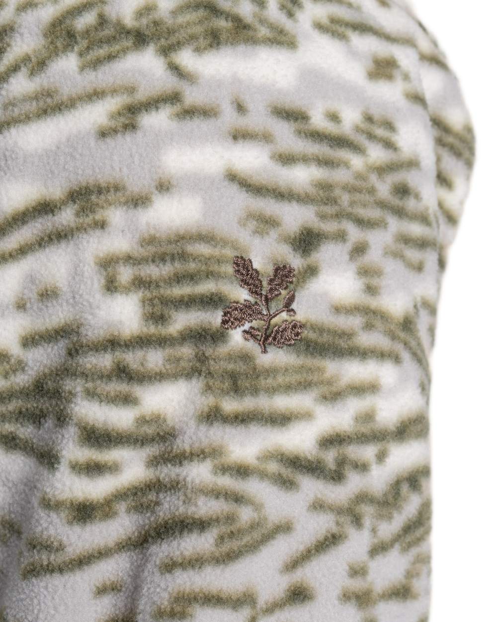 Cardamon Print coloured Craghoppers Mens National Trust Irt Half Zip Fleece on white background 