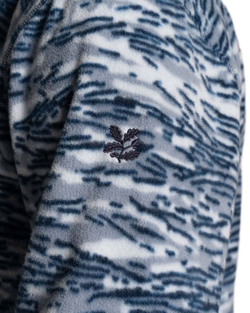 Juniper Berry Print coloured Craghoppers Mens National Trust Irt Half Zip Fleece on white background 